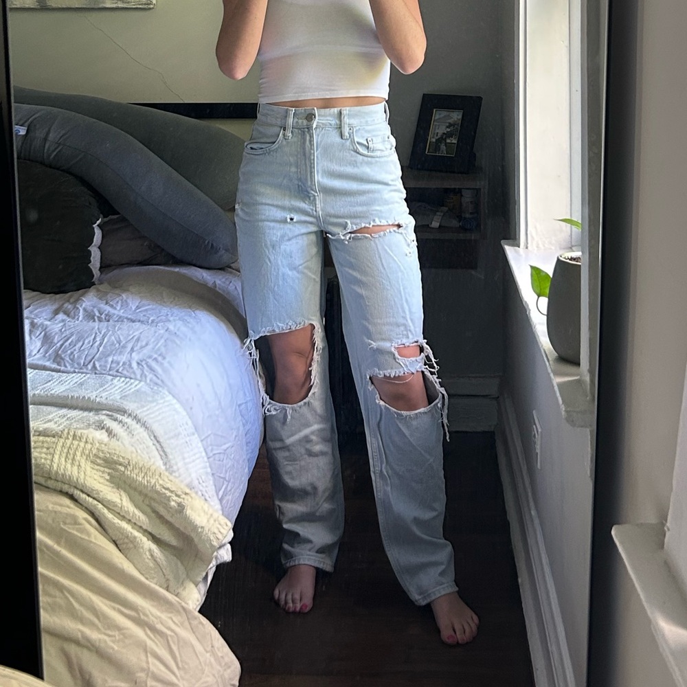 BDG Ripped Straight Leg Jeans